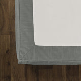 Tailored Velvet Bed Skirt with Split Corner