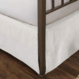 Tailored Velvet Bed Skirt with Split Corner