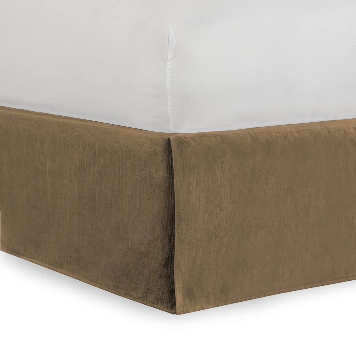 Tailored Velvet Bed Skirt with Split Corner