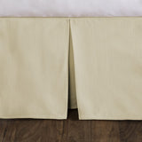 Tailored Velvet Bed Skirt with Split Corner
