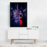 Taipei City Taiwan Ximen Cyberpunk Alley Photography Art Print/Poster