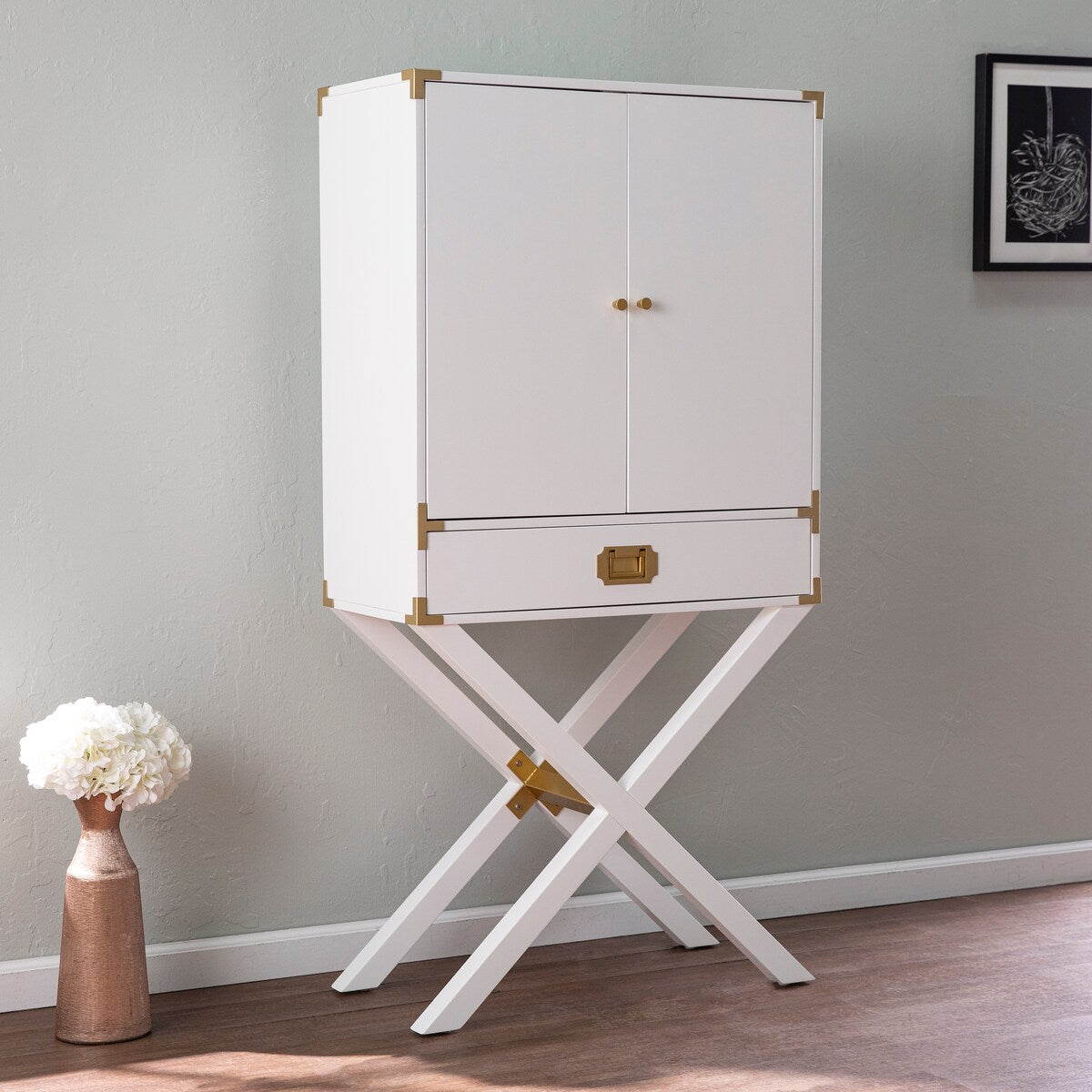 Tall Bar Cabinet w/ Storage