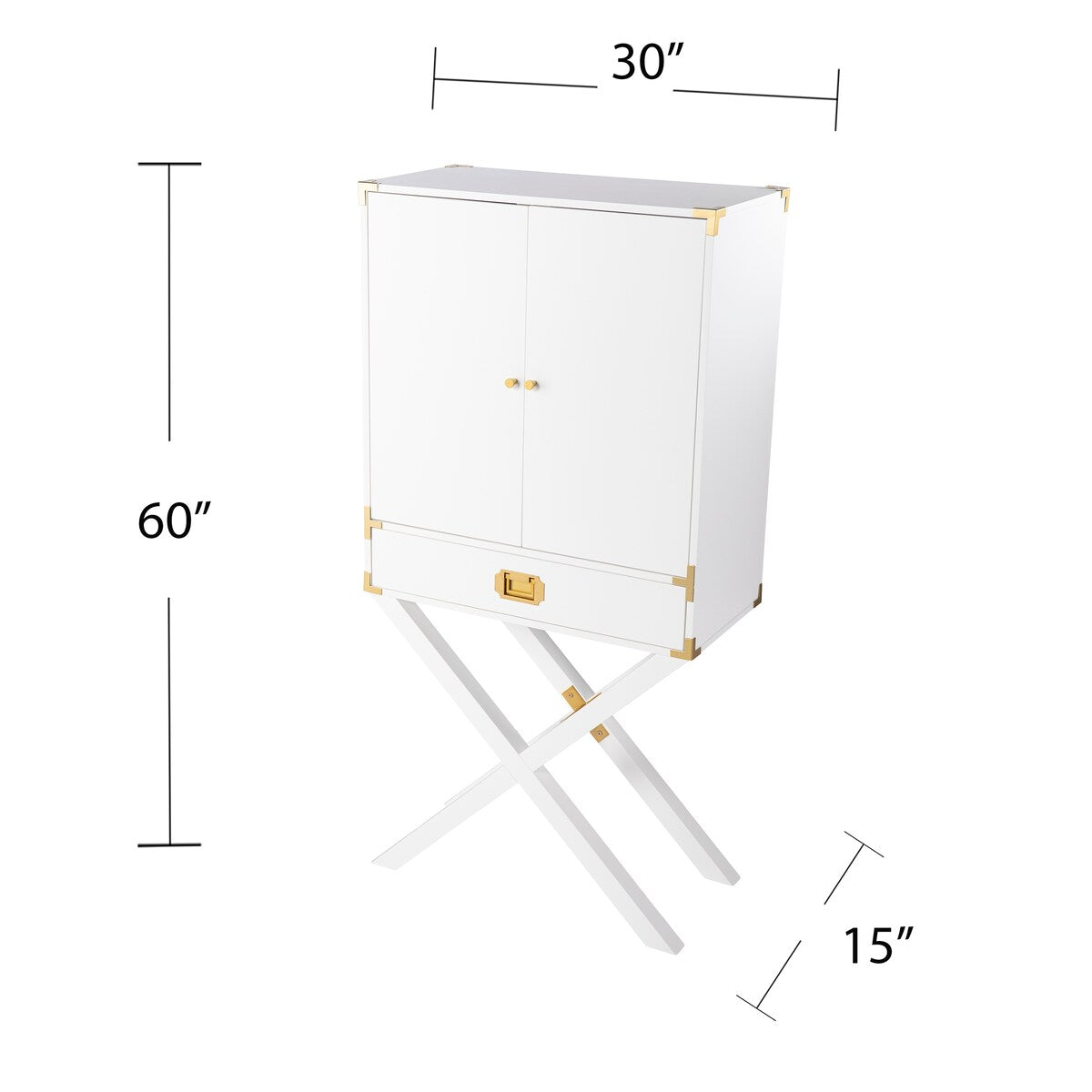 Tall Bar Cabinet w/ Storage