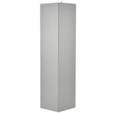Tall Bathroom Corner Cabinet, with Doors and Adjustable Shelves - 14.96" x 14.96"x 61.02"