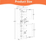 Tall Bathroom Storage Cabinet, Freestanding Storage Cabinet