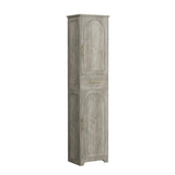 Tall Bathroom Storage Cabinet - 11.8"D x 15.7"W x 66.9"H