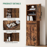 Tall Bathroom Storage Cabinet - 11.8"D x 15.7"W x 66.9"H
