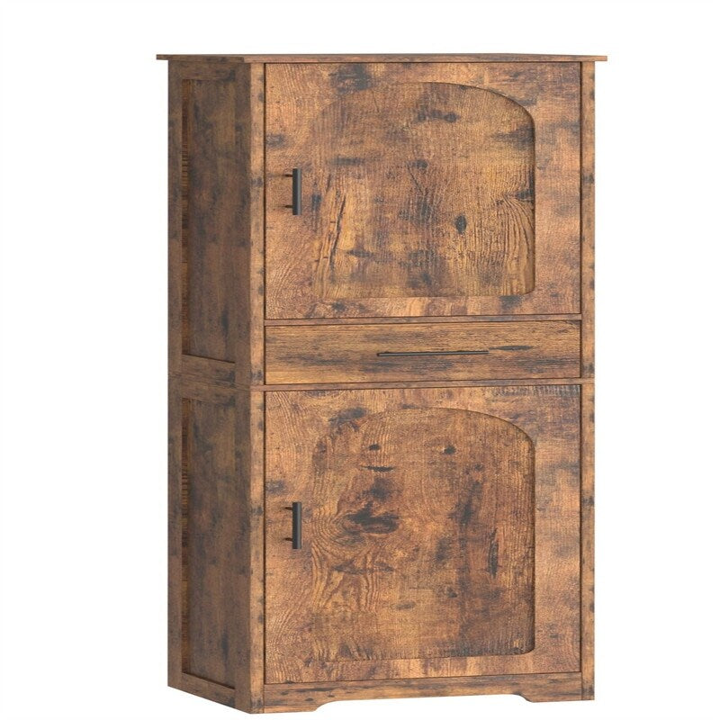 Tall Bathroom Storage Cabinet - 11.8"D x 15.7"W x 66.9"H