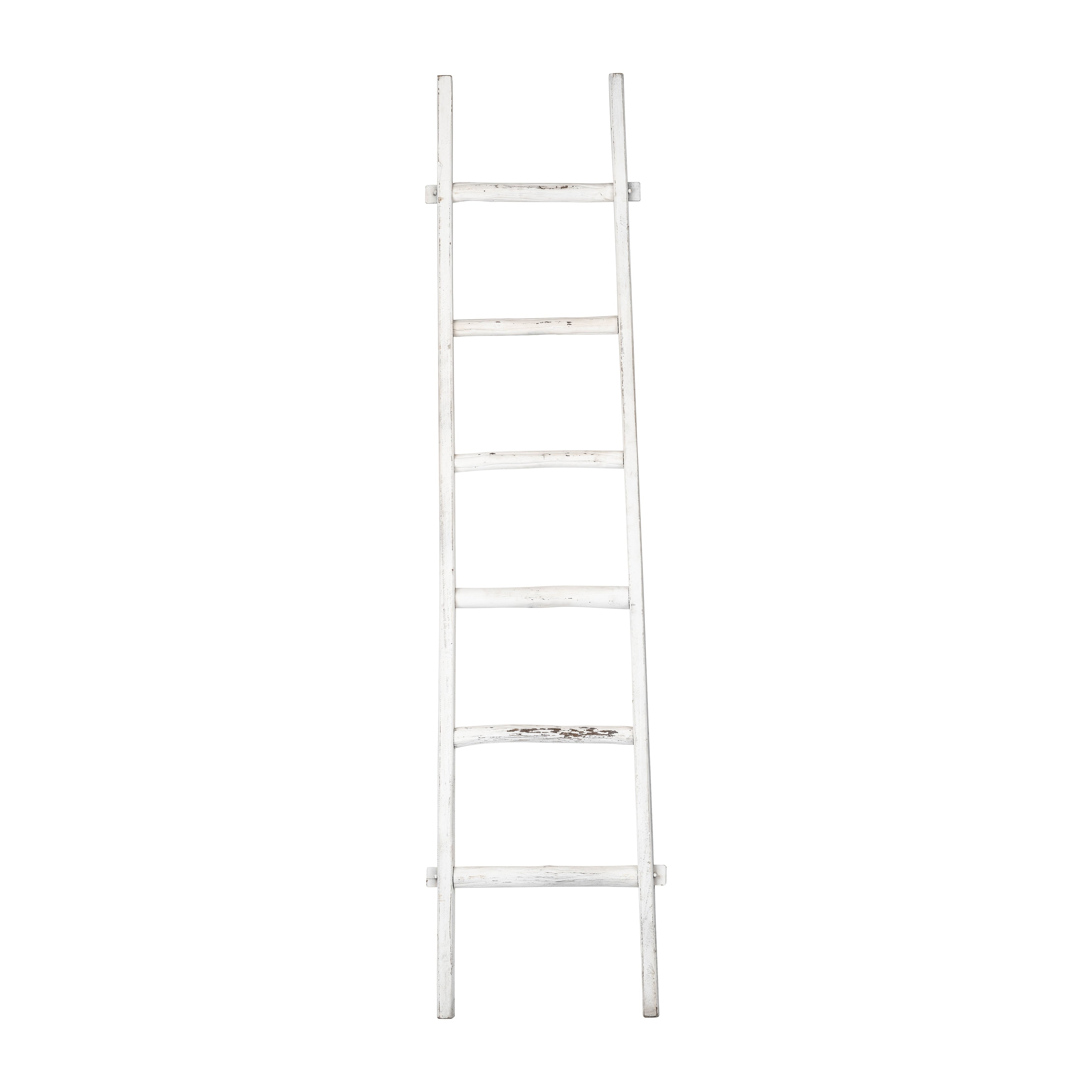 Sagebrook Home Rustic 6ft Tall Blanket Ladder Decorative Freestanding Ladder For Storage 19 x 2 x 76