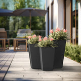 Tall Concrete Rectangle Plant Boxes / Large Indoor and Outdoor Flower Planters
