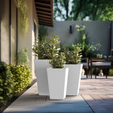 Tall Concrete Rectangle Plant Boxes / Large Indoor and Outdoor Flower Planters