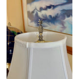 Tall Pineapple Lamp Finial Antique Brass Metal 2.5"h
