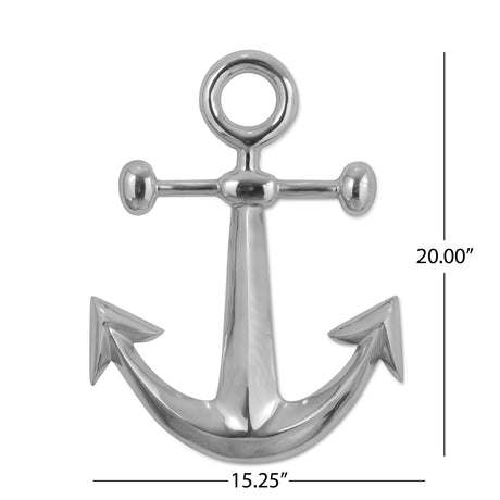 Talmo Indoor Aluminum Handcrafted Anchor Wall Decor by Christopher Knight Home