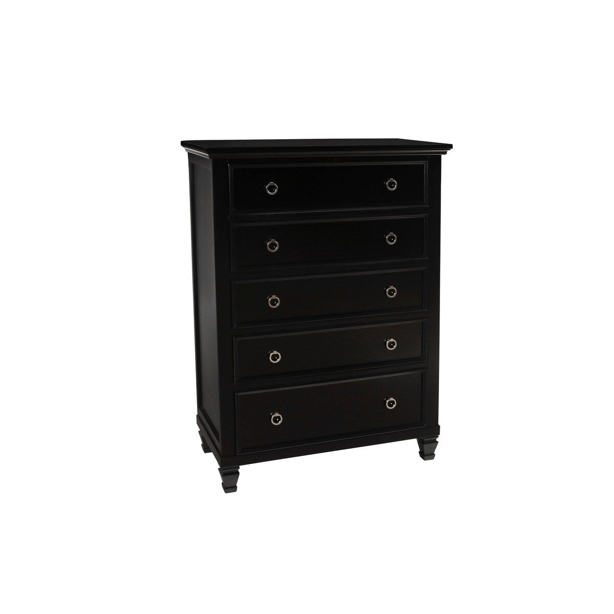 Tamarack Black 5-drawer Chest, by New Classic Furniture