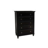 Tamarack Black 5-drawer Chest, by New Classic Furniture