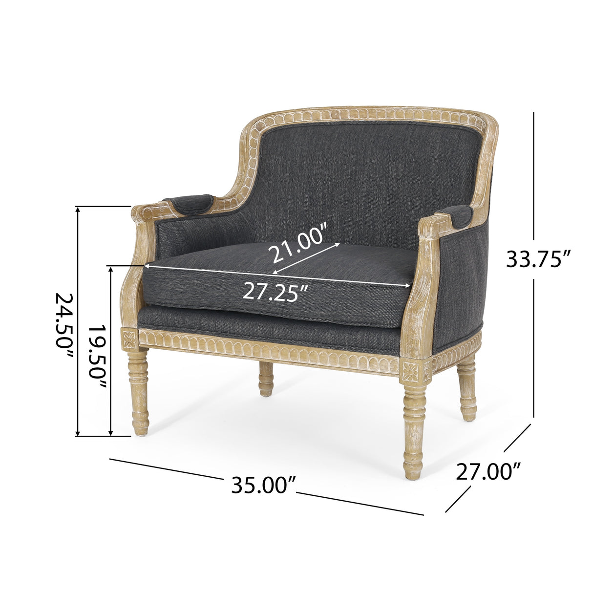 Tamarisk Upholstered Club Chair by Christopher Knight Home