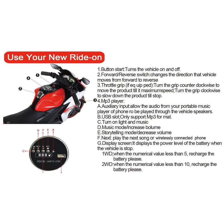 Tamco Electric motorcycle/ 12V Kids toys motorcycle