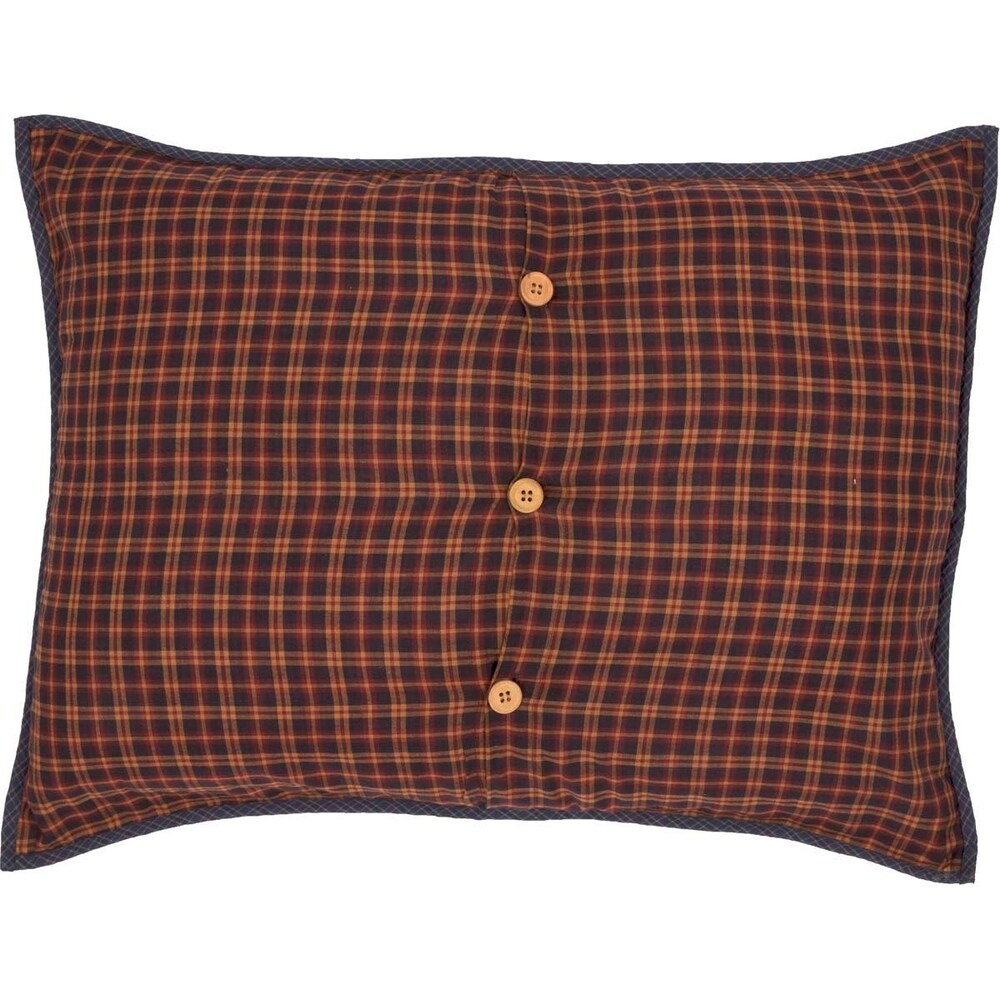 Tan Primitive Bedding VHC Kindred Star Sham Cotton Star Patchwork