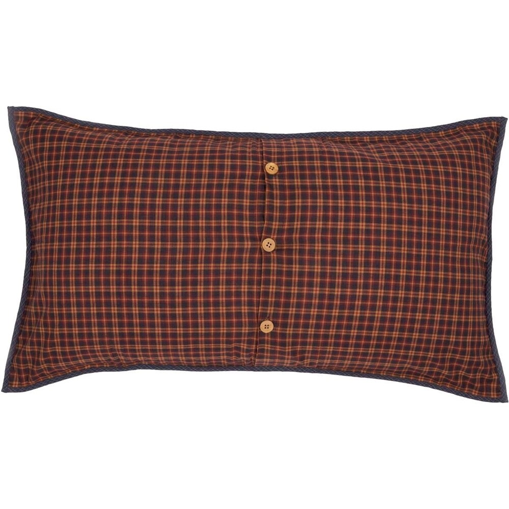 Tan Primitive Bedding VHC Kindred Star Sham Cotton Star Patchwork
