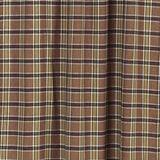 Tan Rustic Curtains VHC Wyatt Prairie Panel Pair Cotton Plaid - 63x36