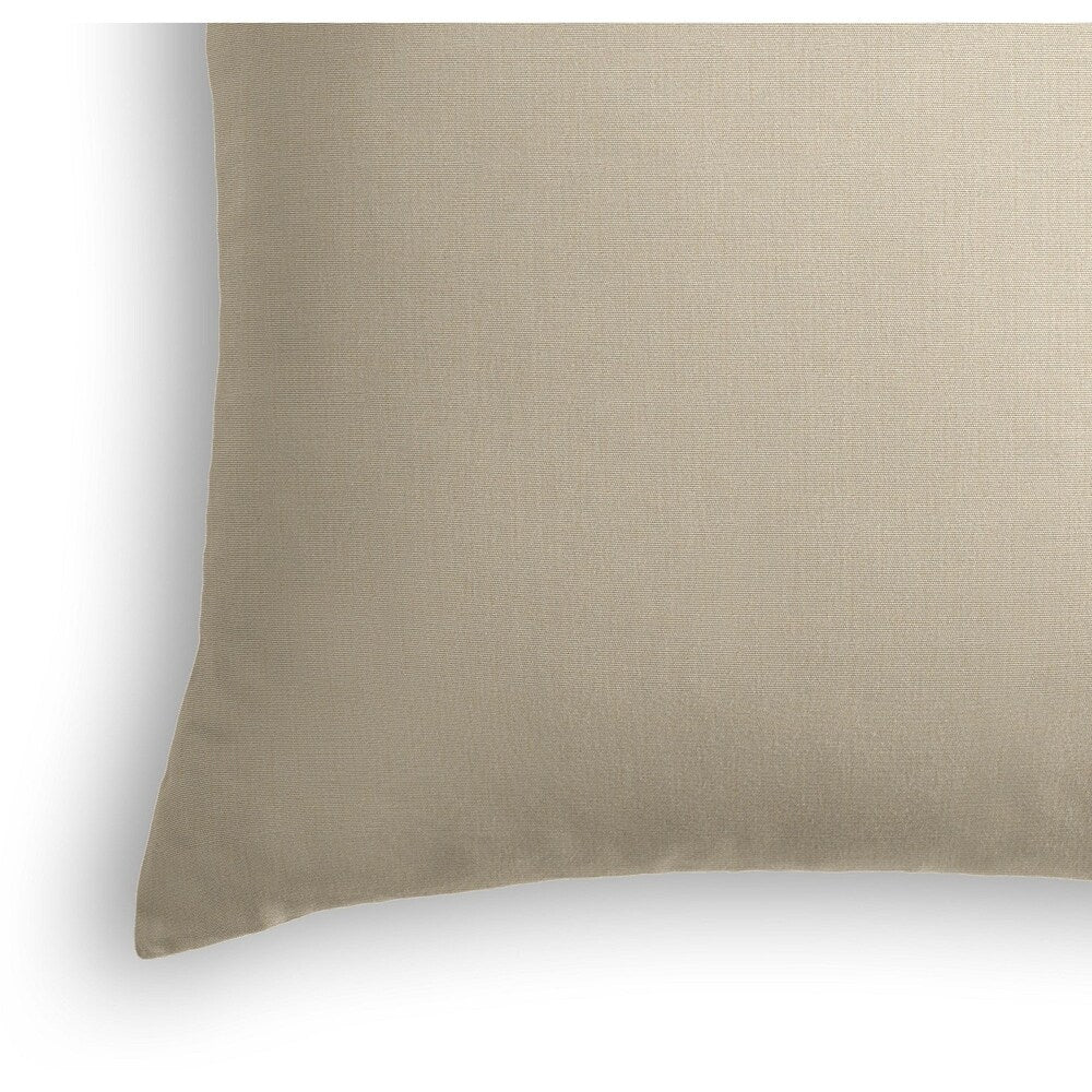 Tan Sunbrella Canvas Outdoor Throw Pillow Cover