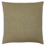 Tan and White Geometric Throw Pillow