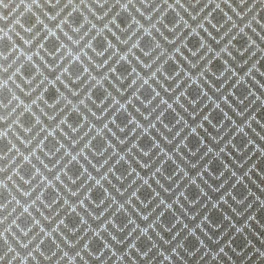 Tan and White Geometric Throw Pillow