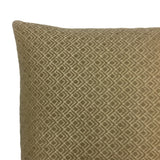Tan and White Geometric Throw Pillow
