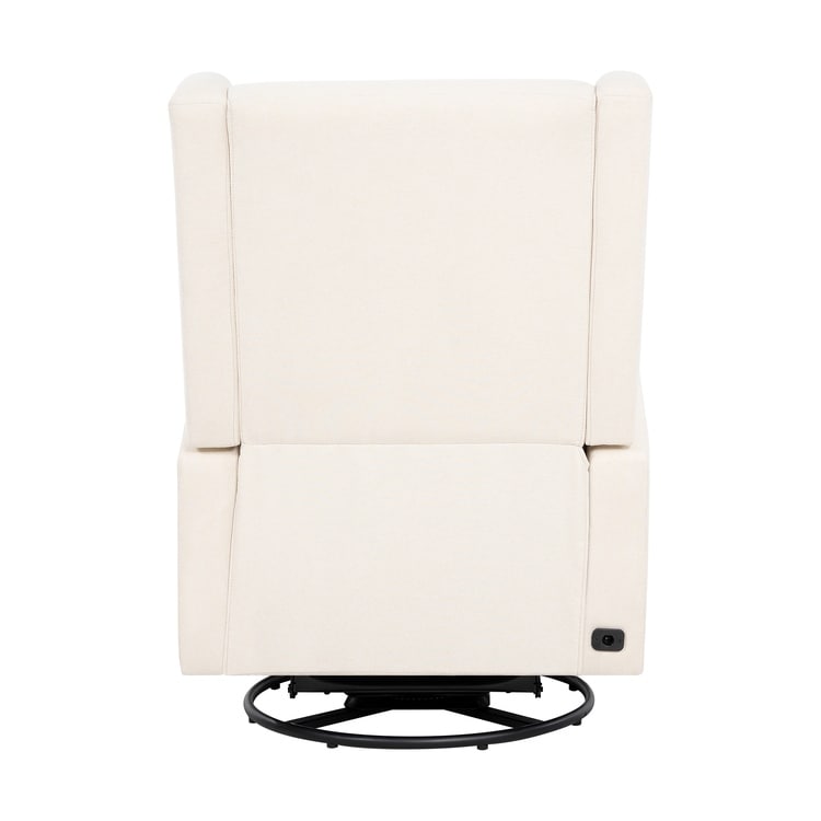 Tanya Luxury Power Motion Recliner Chair with Swivel Glider, Upholstered Living Room Reclining Sofa Chair with Lumbar Support
