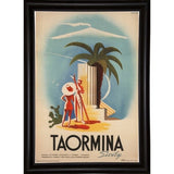 Taormina, Sicily-VINAPP114384 Print 11.25"x7.75" by Vintage Apple Collection