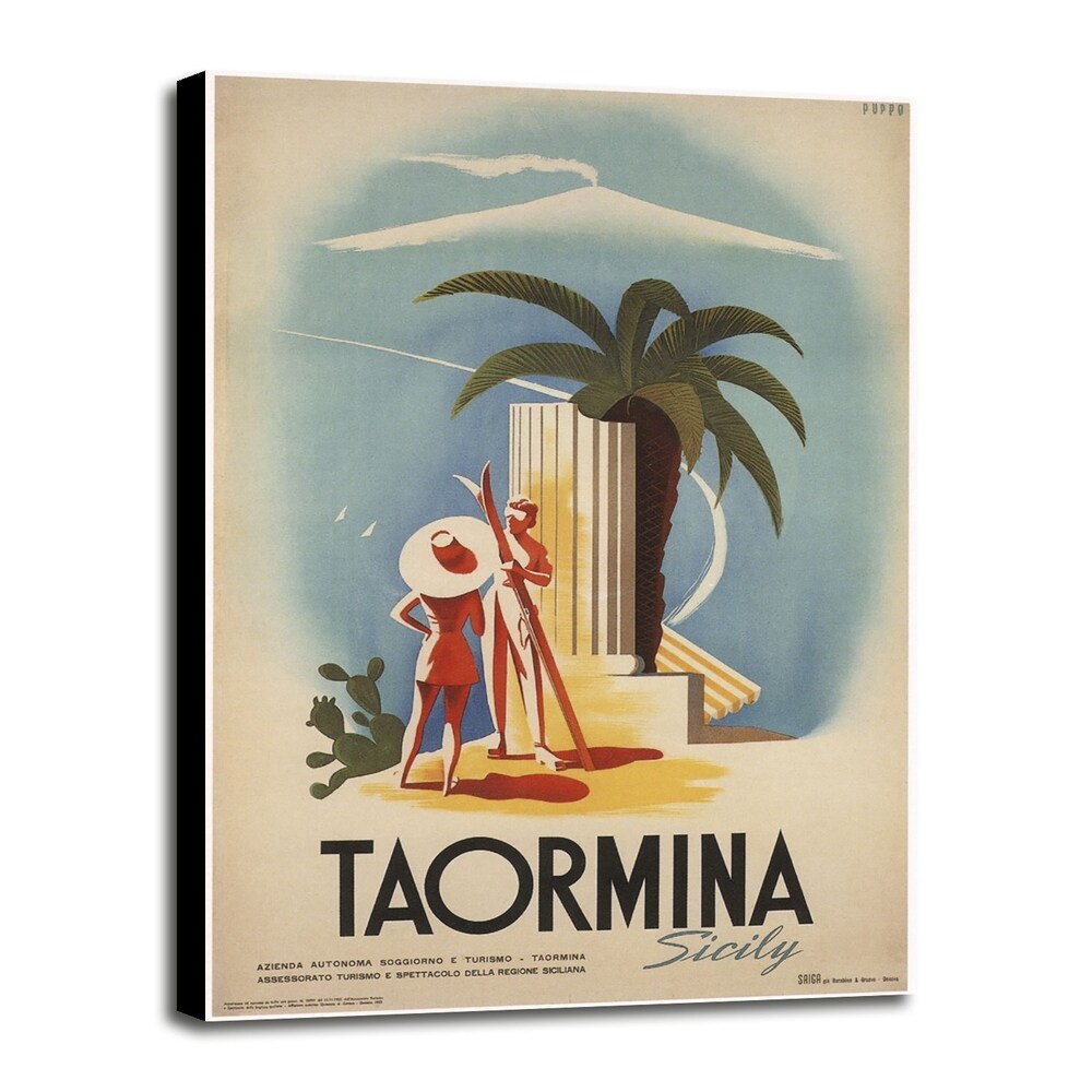 Taormina, Sicily-VINAPP114384 Print 11.25"x7.75" by Vintage Apple Collection