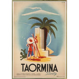 Taormina, Sicily-VINAPP114384 Print 11.25"x7.75" by Vintage Apple Collection