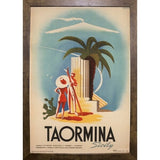 Taormina, Sicily-VINAPP114384 Print 11.25"x7.75" by Vintage Apple Collection