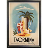 Taormina, Sicily-VINAPP114384 Print 11.25"x7.75" by Vintage Apple Collection