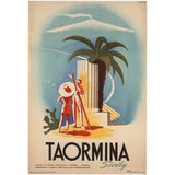 Taormina, Sicily-VINAPP114384 Print 11.25"x7.75" by Vintage Apple Collection