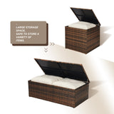 Tappio 4 Piece Outdoor Rattan Conversation Seating Group Set