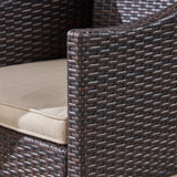 Taquile Outdoor 5 Piece Wood and Wicker Dining Set by Christopher Knight Home