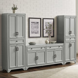 Crosley Tara 3-piece Sideboard and Pantry Set - 15"x108.5"x67.75"