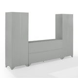 Crosley Tara 3-piece Sideboard and Pantry Set - 15"x108.5"x67.75"