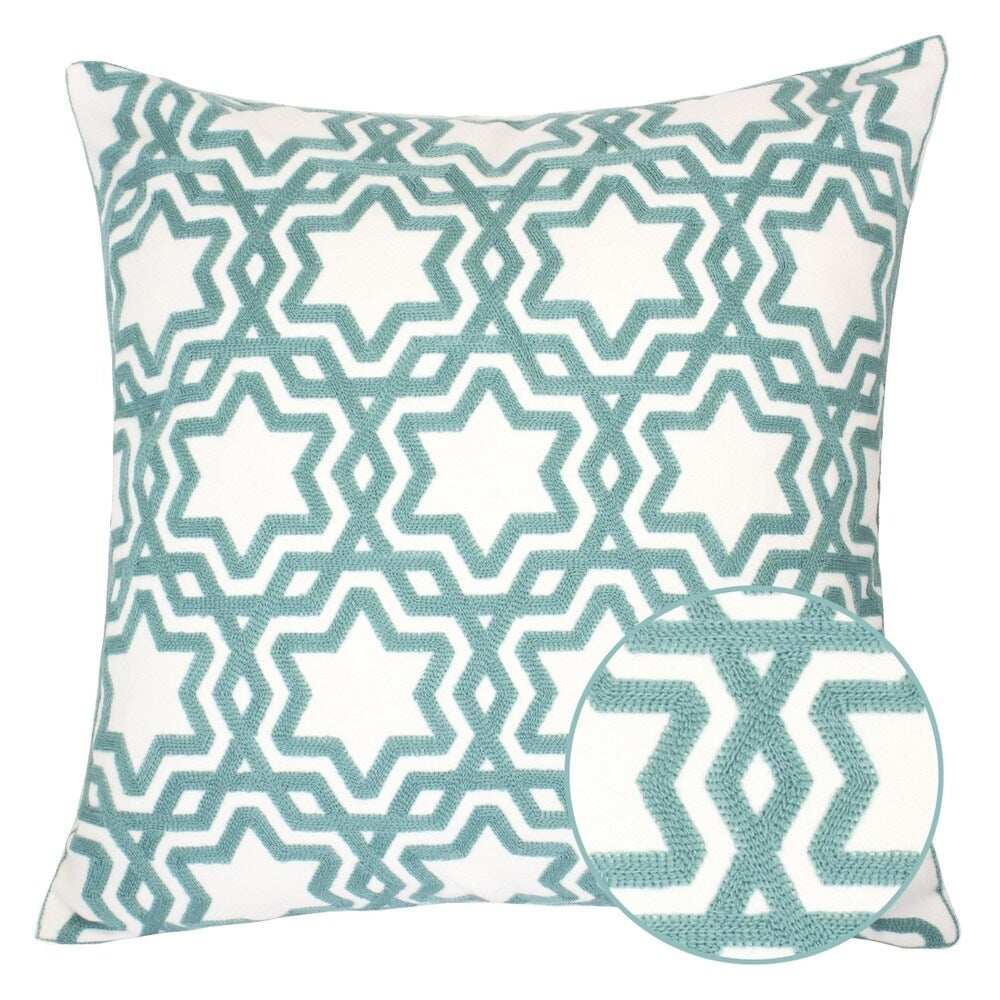 Tara Cotton 20" Square Decorative Throw Pillow