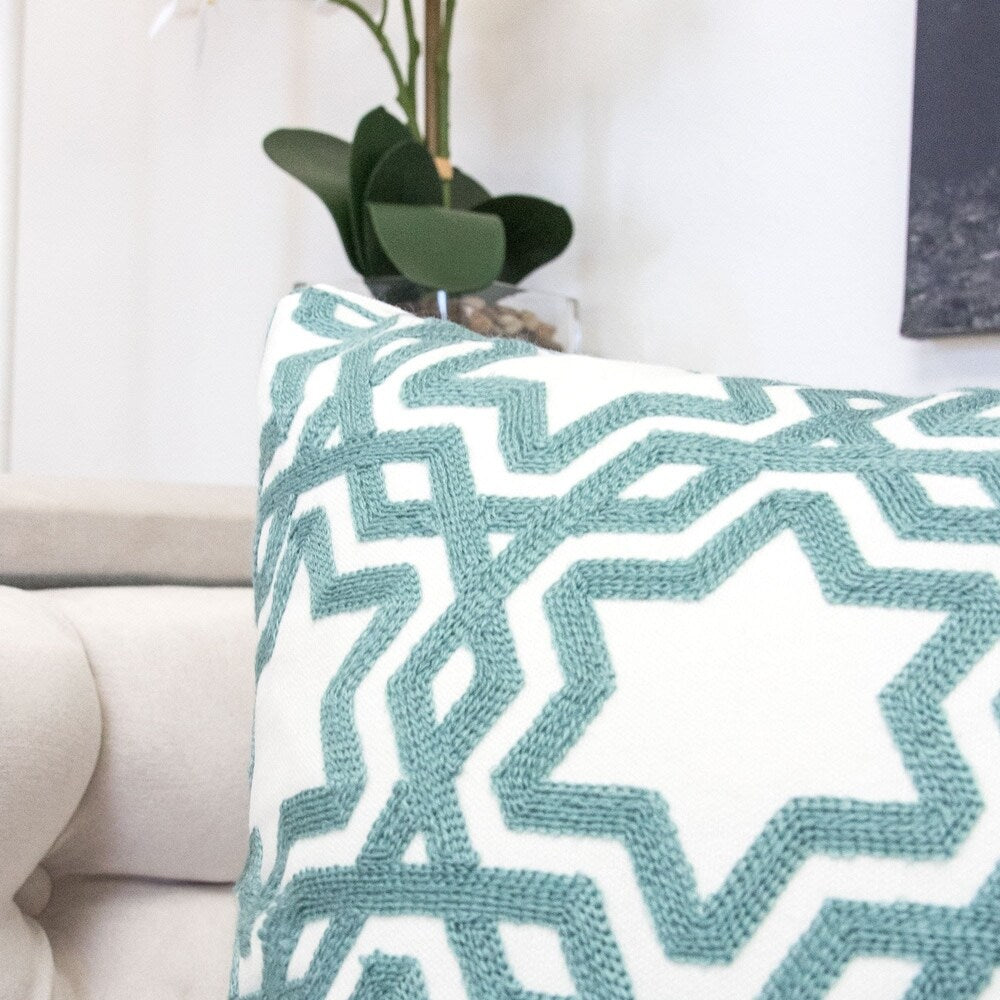 Tara Cotton 20" Square Decorative Throw Pillow
