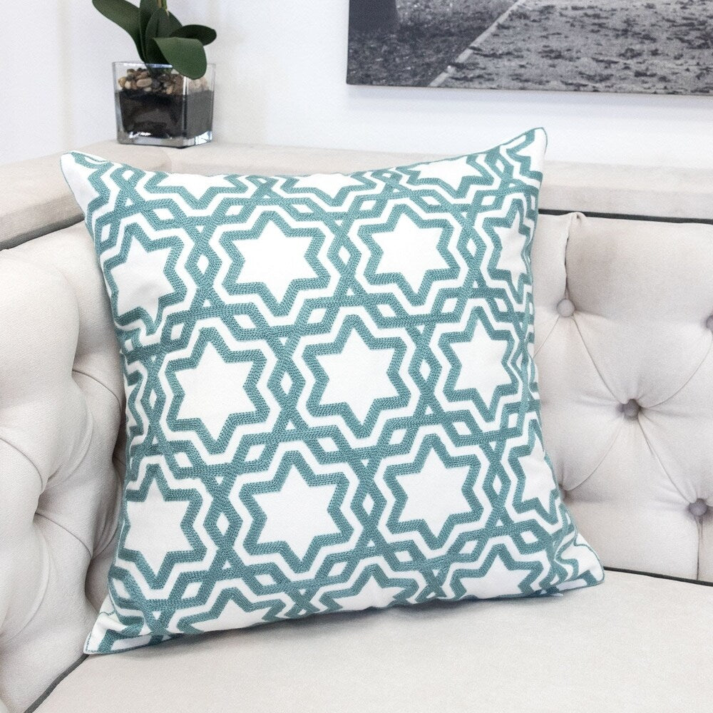 Tara Cotton 20" Square Decorative Throw Pillow