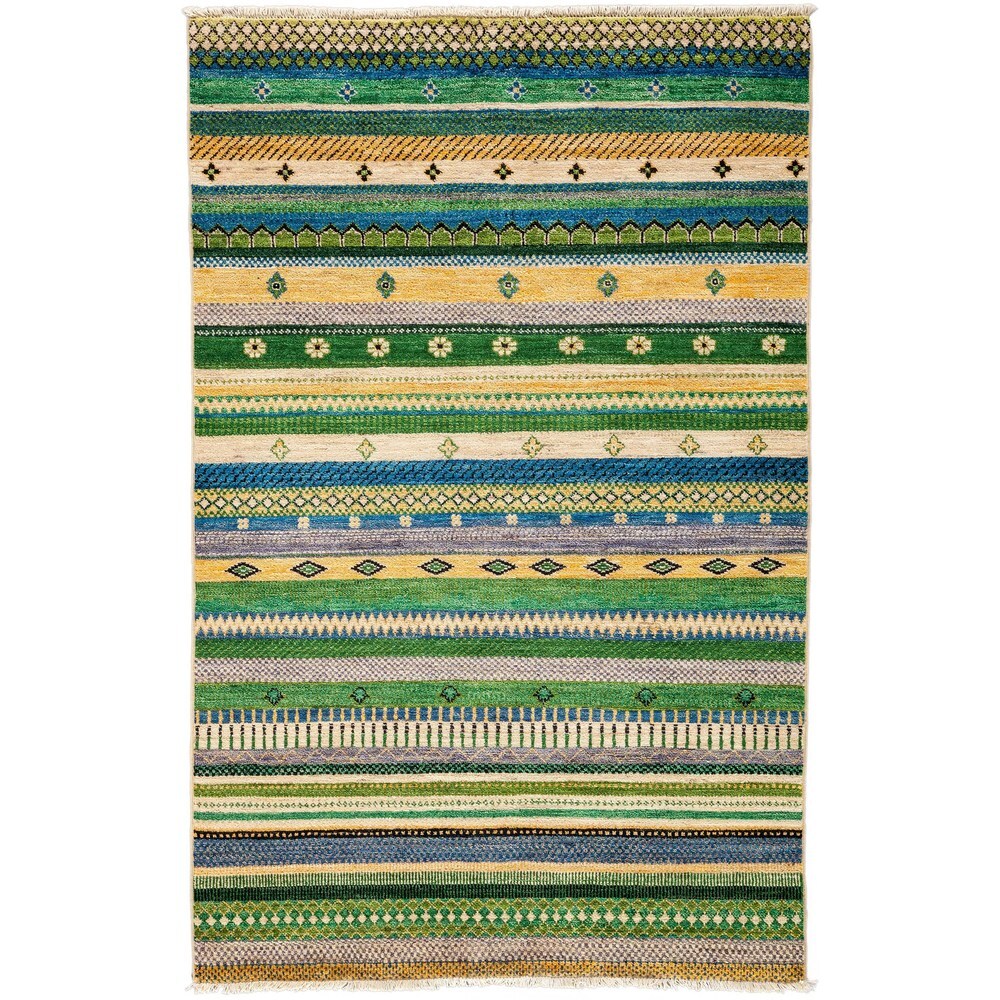 Taribishah Hand Knotted Area Rug (4'2" X 6'2") - 4'2" x 6'2"