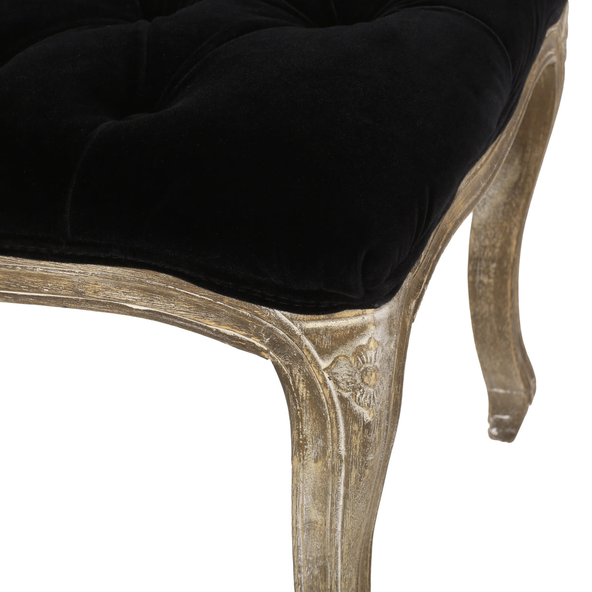 Tassia Traditional Button Tufted Velvet Bench by Christopher Knight Home