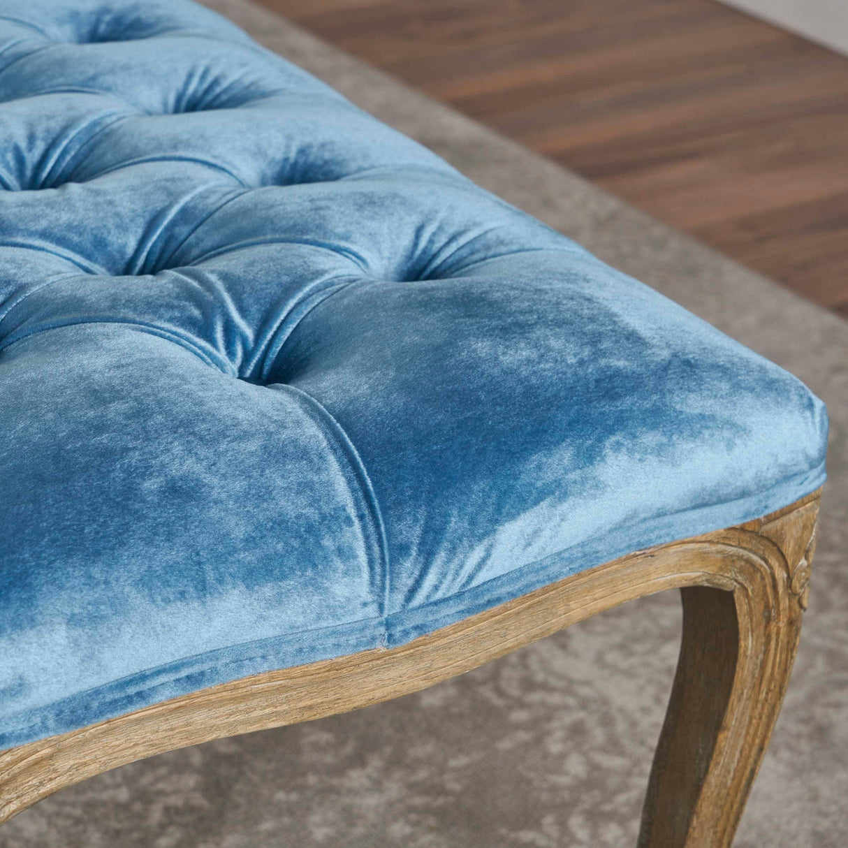 Tassia Traditional Button Tufted Velvet Bench by Christopher Knight Home