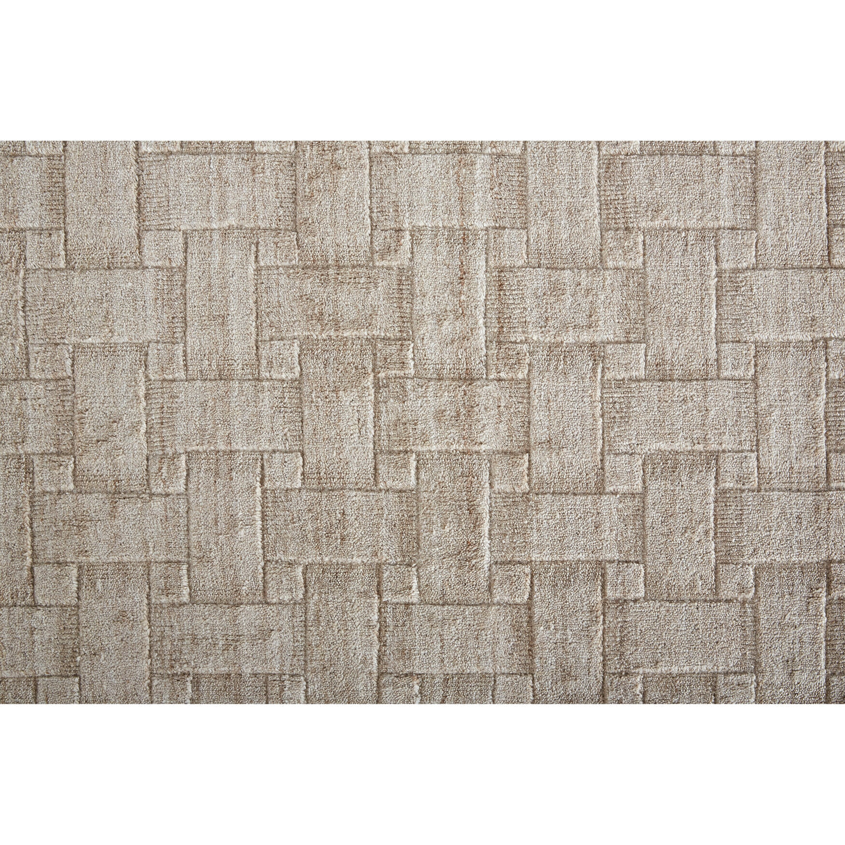 Tatem Minimal Viscose Beige Area Rug