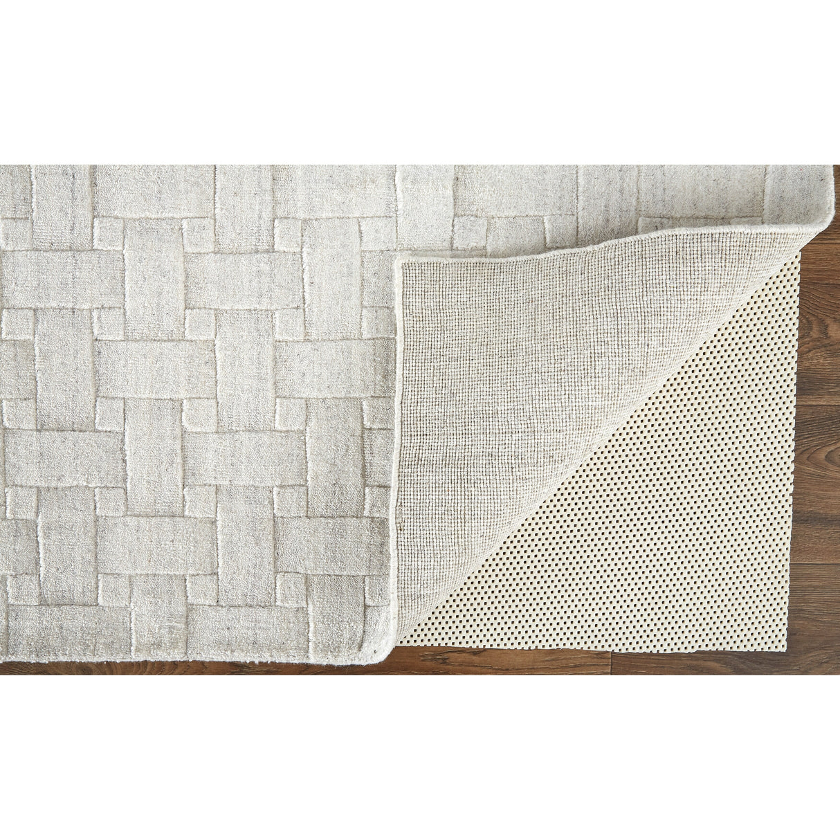 Tatem Minimal Viscose Beige Area Rug