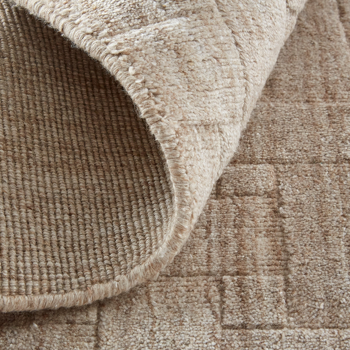 Tatem Minimal Viscose Beige Area Rug