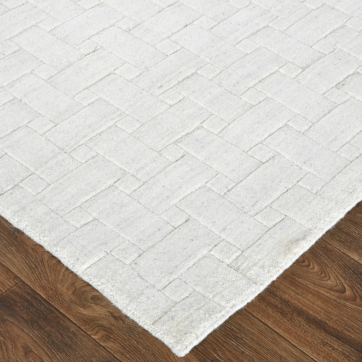 Tatem Minimal Viscose Beige Area Rug