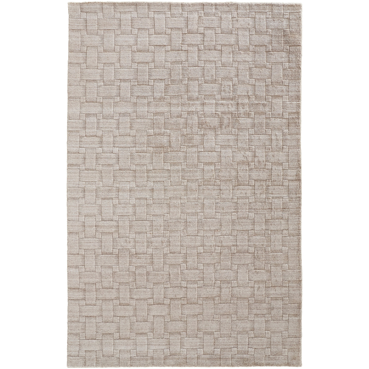 Tatem Minimal Viscose Beige Area Rug